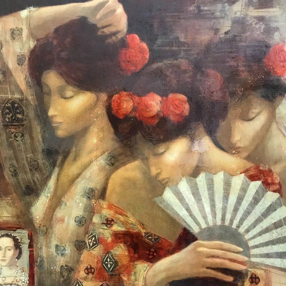 "Maids of Honour I" by Peter Nixon Seriolithograph